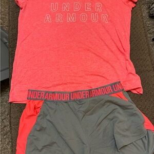 Under Armour Coral and Charcoal Sportswear